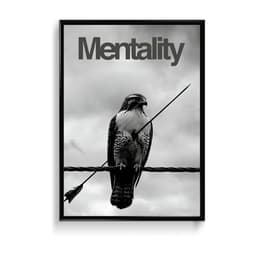 Never Give Up Mentality (For Him) Frame & Poster | HD Acrylic For Him Wall Decor for Home & Office | Wall Ready Design Frames & Posters