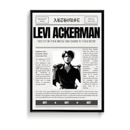 Levi Ackerman (Attack on Titan) Frame & Poster | HD Acrylic Anime Wall Decor for Home & Office | Wall Ready Design Frames & Posters