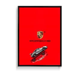 Porsche 911 Car Frame & Poster | HD Acrylic Car Wall Decor for Home & Office | Wall Ready Design Frames & Posters