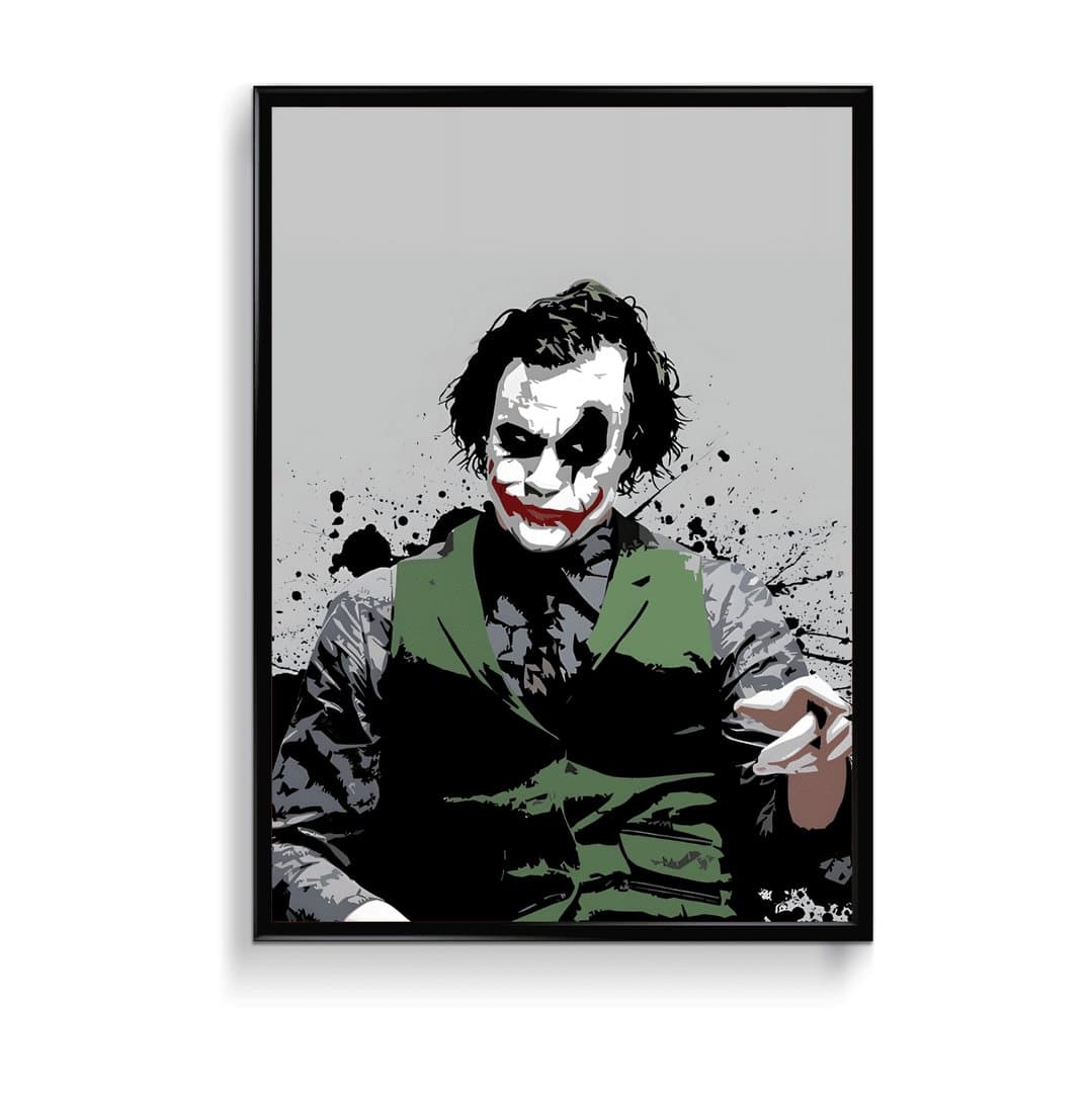 The Dark Knight Joker (Movie) Frame & Poster | HD Acrylic Movie Wall Decor for Home & Office | Wall Ready Design Frames & Posters