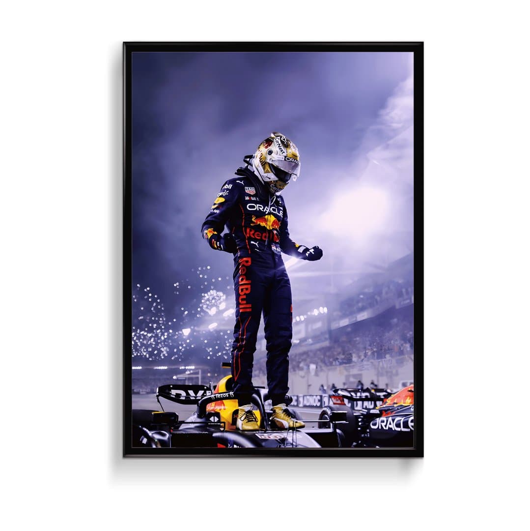 Max Verstappen (F1) Frame & Poster | HD Acrylic Sports Wall Decor for Home & Office | Wall Ready Design Frames & Posters