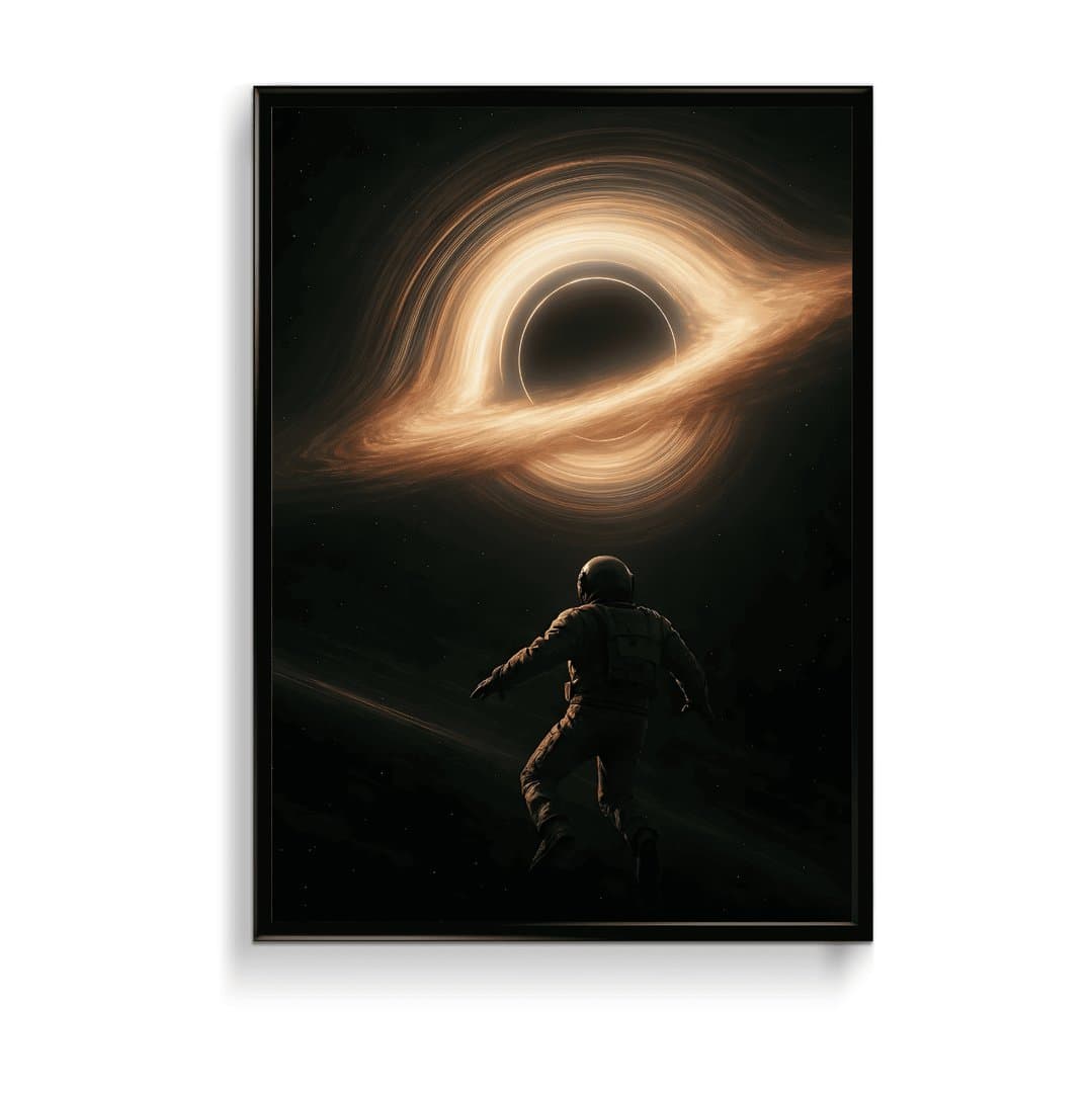 Interstellar Gargantua (Movie) Frame & Poster | HD Acrylic Movie Wall Decor for Home & Office | Wall Ready Design Frames & Posters