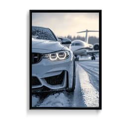 BMW Car Frame & Poster | HD Acrylic Car Wall Decor for Home & Office | Wall Ready Design Frames & Posters
