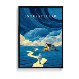 Interstellar (Movie) Frame & Poster | HD Acrylic Movie Wall Decor for Home & Office | Wall Ready Design Frames & Posters